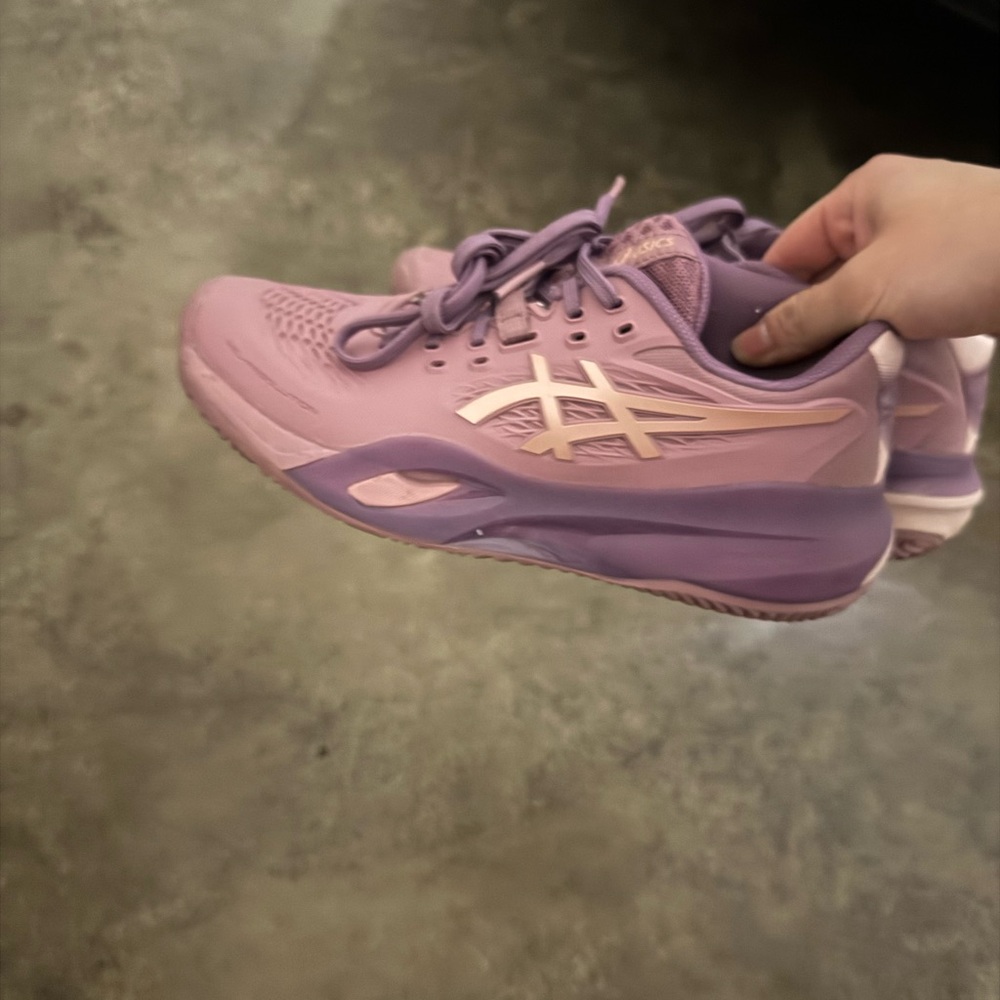 ASICS Women's Purple Pickleball/Tennis/Pasel  shoes （ Gel resolution x)